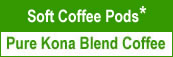 Luxurious Kona Coffee Blend in Soft Coffee Pods from Aloha Island Coffee